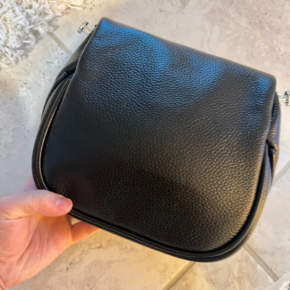 Black leather belt bag - Picture 3 of 3